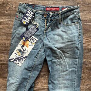 Miss Sixty Woman's Boot Cut Distressed Jeans NWT's Denim Size 24 XSmall $138